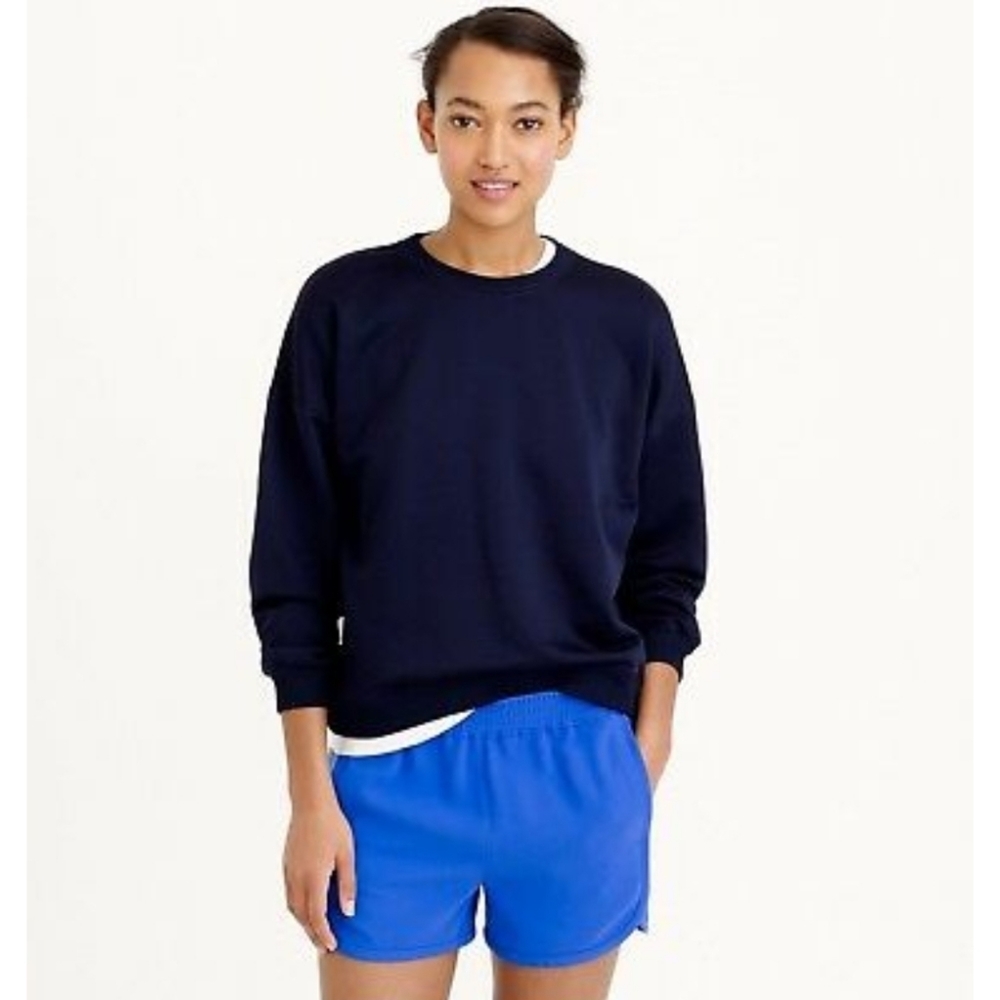 J Crew Brushed Terry Pullover Sweatshirt